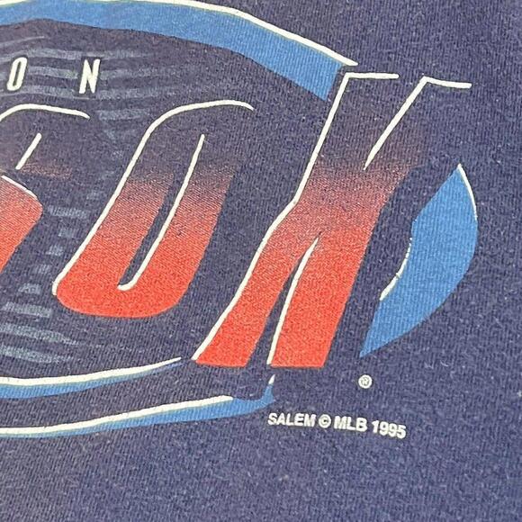 VTG Salem Sportswear Boston Red Sox T Shirt MLB 1995 Single Stitch Faded Sz M - Picture 2 of 9